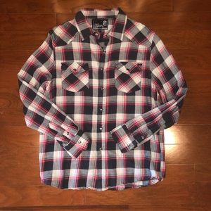 Elixir Plaid Flannel Shirt with Pearlized Snaps